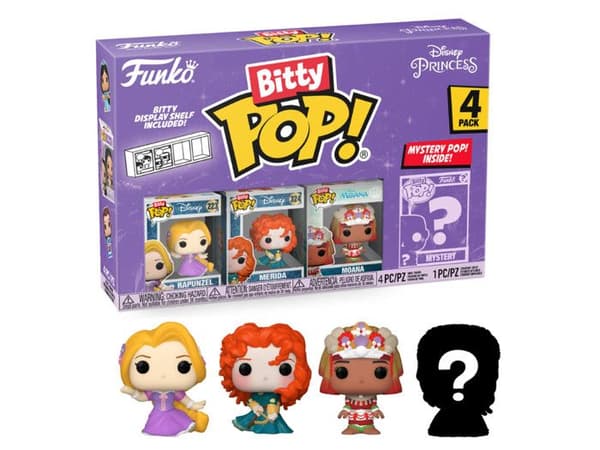 Paket med 4 Bitty Pop-figurer! Disney: Prinsessan Rapunzel