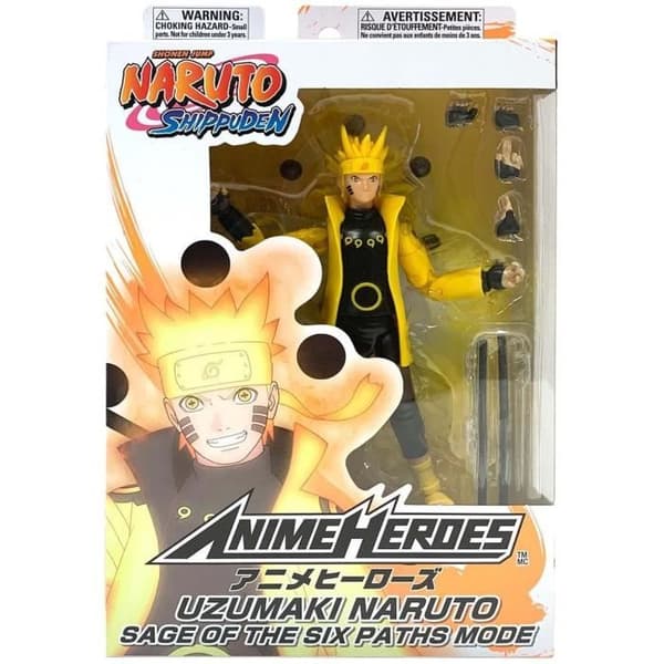 Anime Heroes Naruto Shippuden Figur - Sage of Six Paths Mode - BANDAI