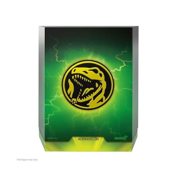 Figur - Super7 - Mighty Morphin Power Rangers - Red Ranger - 18 cm