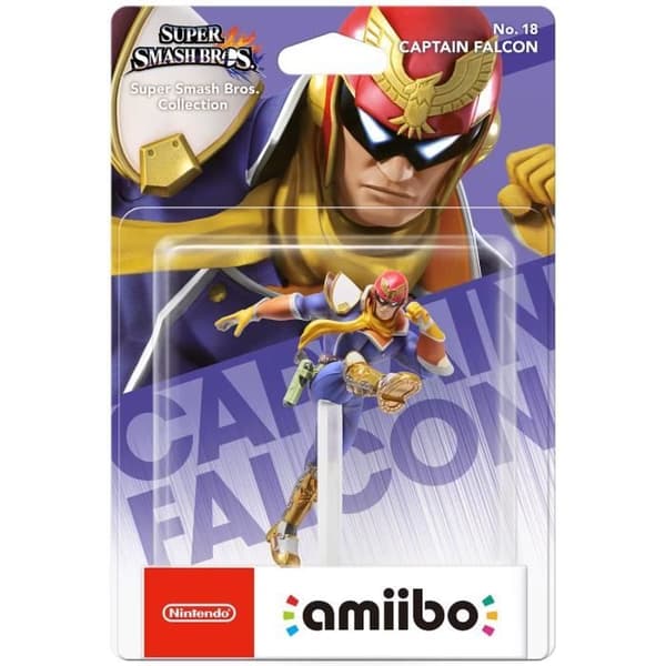 Amiibo Figur - Kapten Falcon nr 18 • Super Smash Bros. Collection