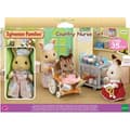 Miniatyrbild 1 av 7: Miniatyrfigurer - SYLVANIAN FAMILIES - Sjuksköterskan och tillbehör för att ta hand om och mata patienter