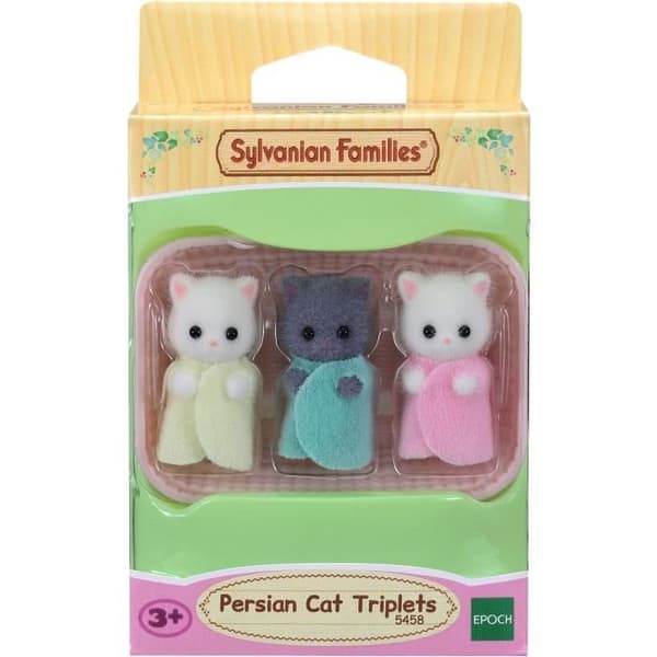 SYLVANIAN FAMILIES - Persiska katttrillingar - Miniuniversum - Rosa - För barn - 3 år och uppåt