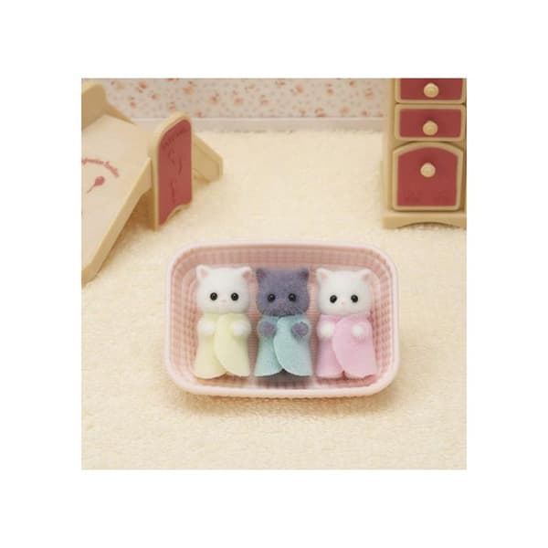 SYLVANIAN FAMILIES - Persiska katttrillingar - Miniuniversum - Rosa - För barn - 3 år och uppåt