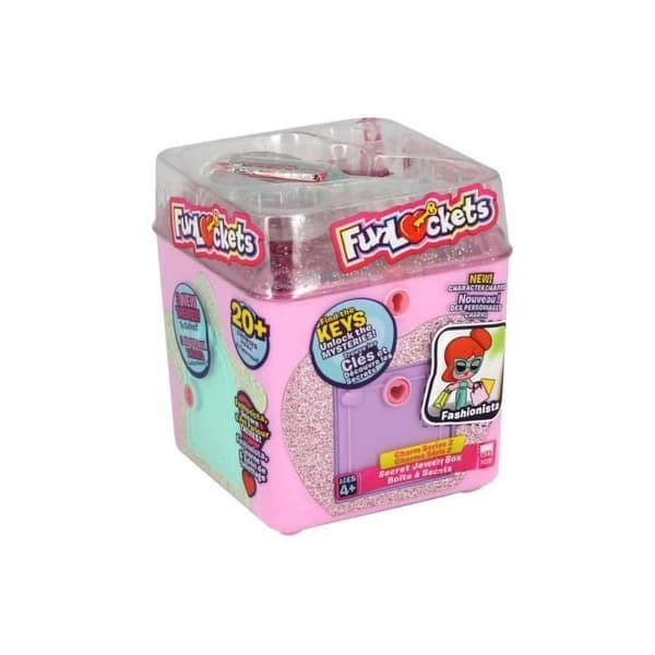 Funlockets Secret Box - Rosa - Enhörning och vänner, Mode eller Djur - För barn från 4 år och uppåt