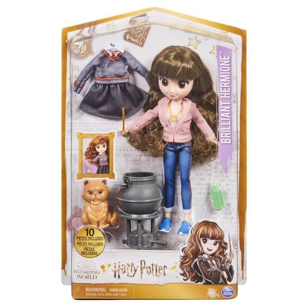 Hermione Granger docka 20 cm - Harry Potter - 2 outfits &amp; 5 accessoarer