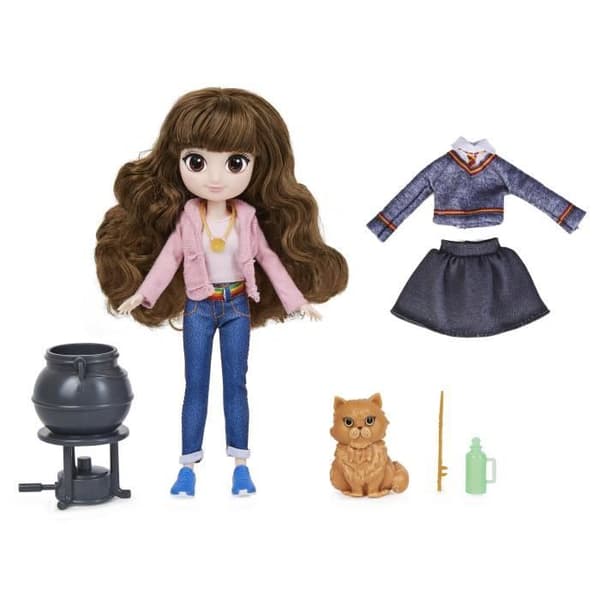Hermione Granger docka 20 cm - Harry Potter - 2 outfits &amp; 5 accessoarer