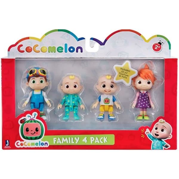 Pack 4 CoComelon-figurer - JJ, TomTom och YoYo - Bandai