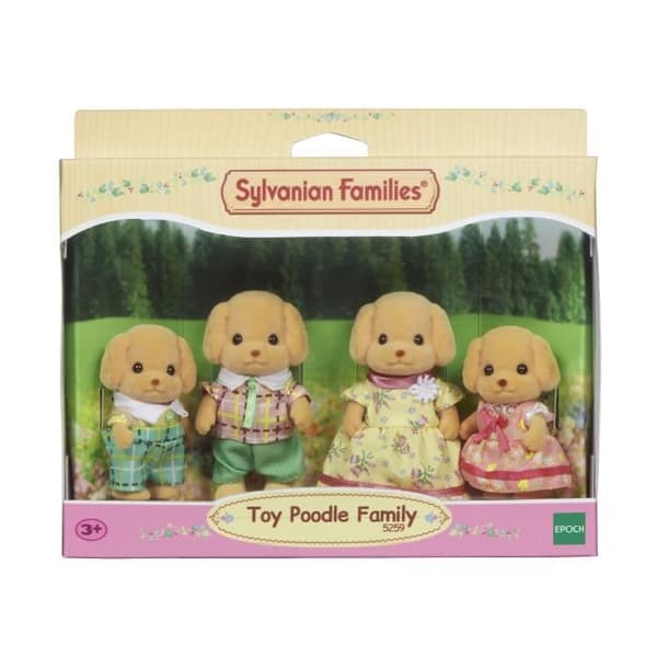 SYLVANIAN FAMILIES - Pudelfamilj - 4 tecken - Blandat - Från 3 år
