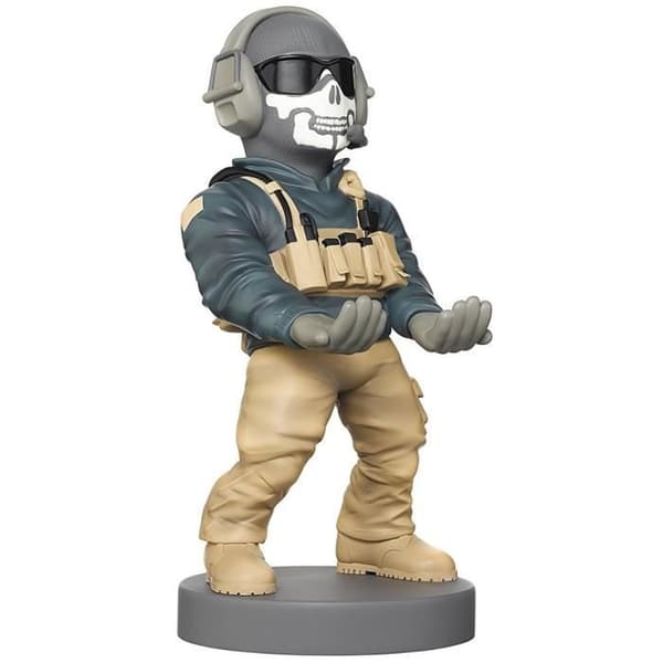 Call of Duty WWII Ghost Figure - Hållare och laddare för handkontroll och smartphone - Utsökt spel