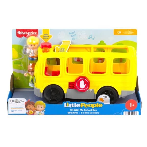Fisher-Price-Little People-Skolbussen, flerspråkig version HJN36