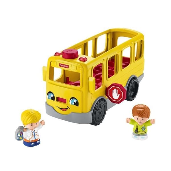 Fisher-Price-Little People-Skolbussen, flerspråkig version HJN36