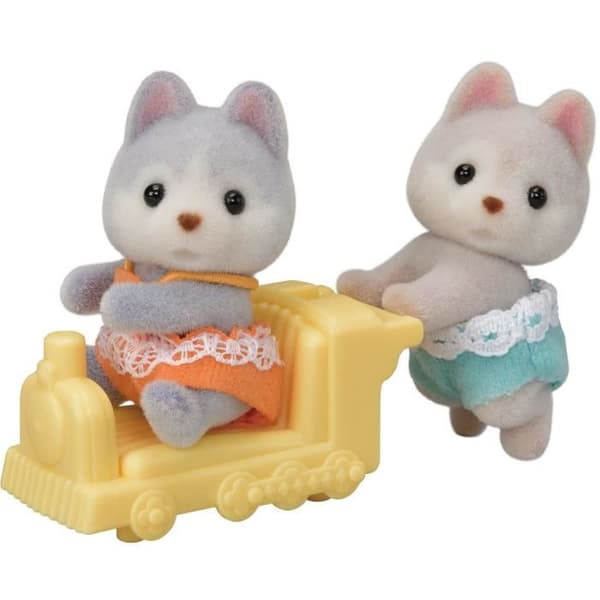 Miniuniversum - SYLVANIAN FAMILIES - The husky tvillingar - Orange - Blandat - 3 år+