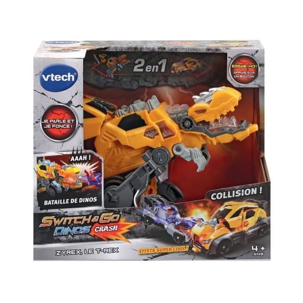 VTECH - Switch &amp; Go Dinos Crash - Zyrex, The T-Rex