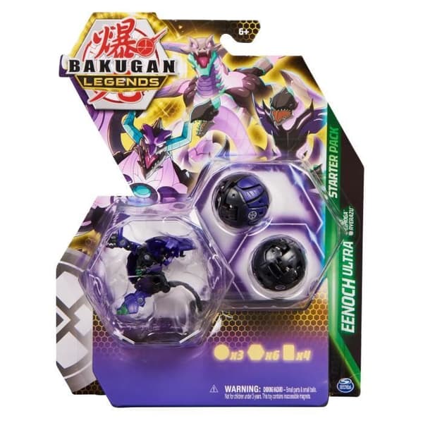 Bakugan - Startpaket - Box 3 Bakugan Säsong 5 - 2 BakuScore-brickor och 2 kort - Från 6 år