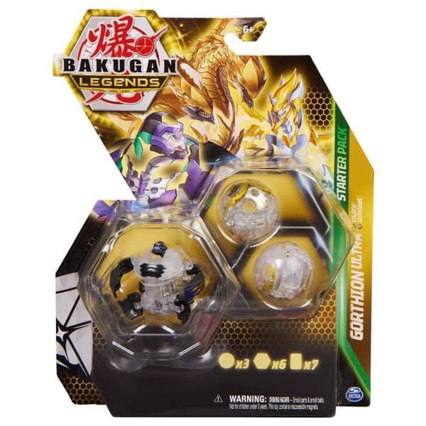 Bakugan - Startpaket - Box 3 Bakugan Säsong 5 - 2 BakuScore-brickor och 2 kort - Från 6 år