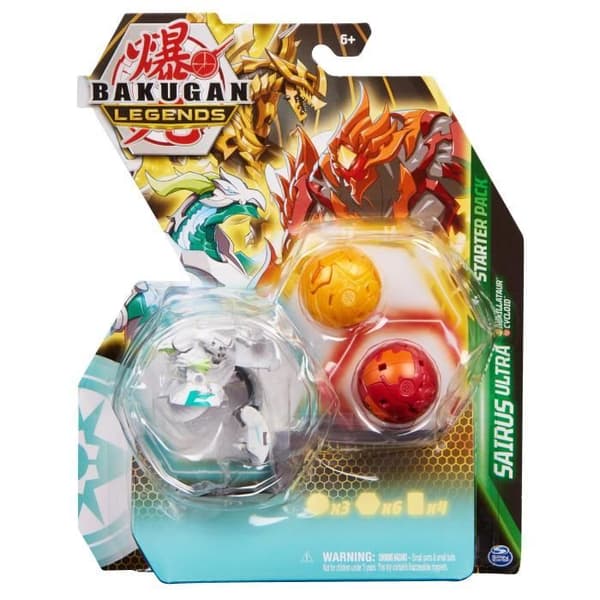 Bakugan - Startpaket - Box 3 Bakugan Säsong 5 - 2 BakuScore-brickor och 2 kort - Från 6 år