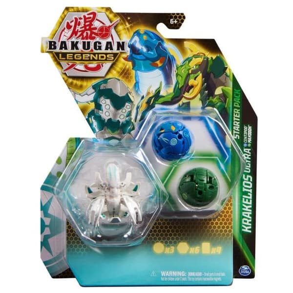 Bakugan - Startpaket - Box 3 Bakugan Säsong 5 - 2 BakuScore-brickor och 2 kort - Från 6 år