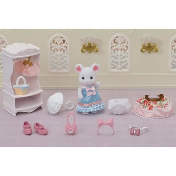 Miniatyrfigurer - SYLVANIAN FAMILIES - 5540 - Moderesväskan och storasyster marshmallowmus
