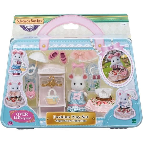 Miniatyrfigurer - SYLVANIAN FAMILIES - 5540 - Moderesväskan och storasyster marshmallowmus