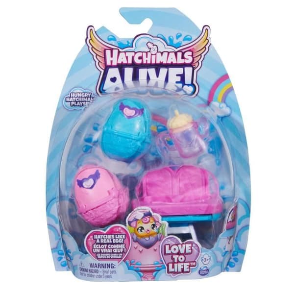 Samlarfigurer - SPIN MASTER - Hatchimals Alive - Pack med 2 ägg - Hög stol - Inkluderade tillbehör