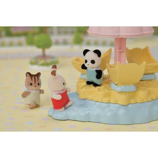 Miniatyrfigurer - SYLVANIAN FAMILIES - Den stjärnklara karusellen med baby panda