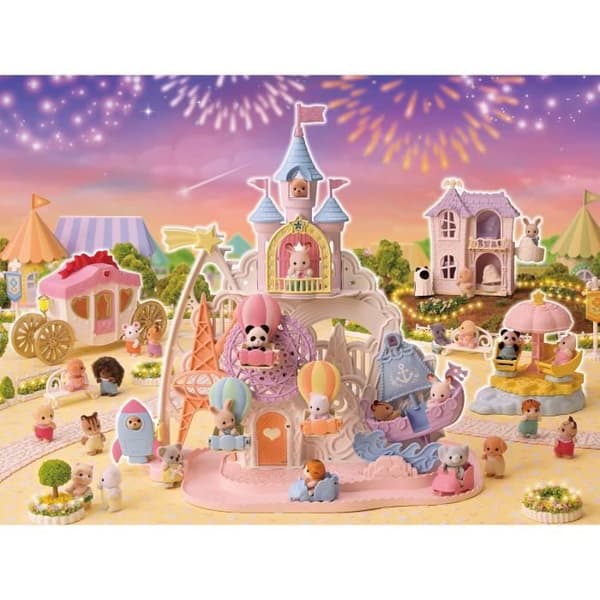 Miniatyrfigurer - SYLVANIAN FAMILIES - Den stjärnklara karusellen med baby panda