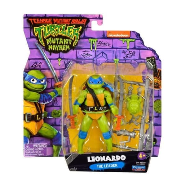 Mutant Ninja Turtle Leonardo ledargestalten - LEKKAMARS LEKSAK - Vit - Mutant Mayhem - 4 år och uppåt
