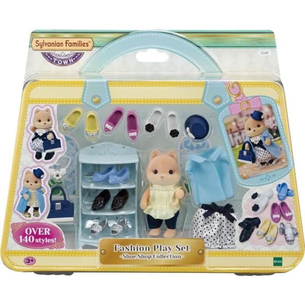 Miniatyrfigurer - SYLVANIAN FAMILIES - Moderesväskan och storasyster Caramel dog