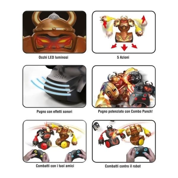 Toy - Robo Kombat - Vikings - 2 robotar - Inomhus - Blandat
