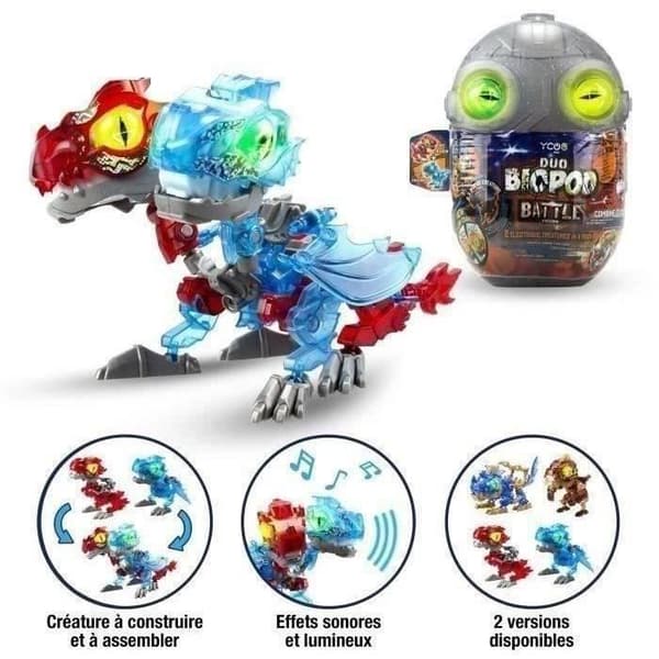 Miniatyrkaraktär - YCOO - Biopod battle Duo edition - Paket med 2 ljus- och ljudvarelser från 5 år