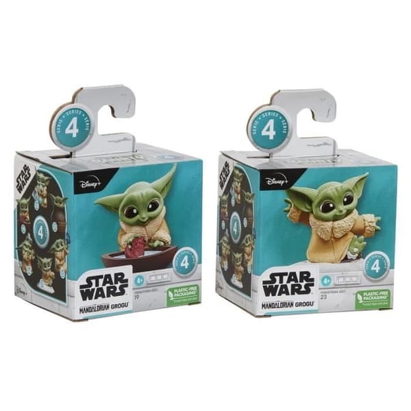 Star Wars The Mandalorian Grogu-figurer - 2-pack - HASBRO - För barn från 4 år och uppåt