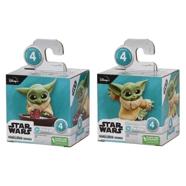 Star Wars The Mandalorian Grogu-figurer - 2-pack - HASBRO - För barn från 4 år och uppåt