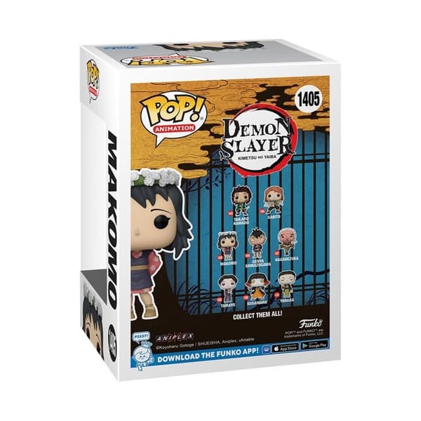 Figurine Funko Pop! - Funko - Makomo - Blomsterhatt - Grå - Kimetsu no Yaiba