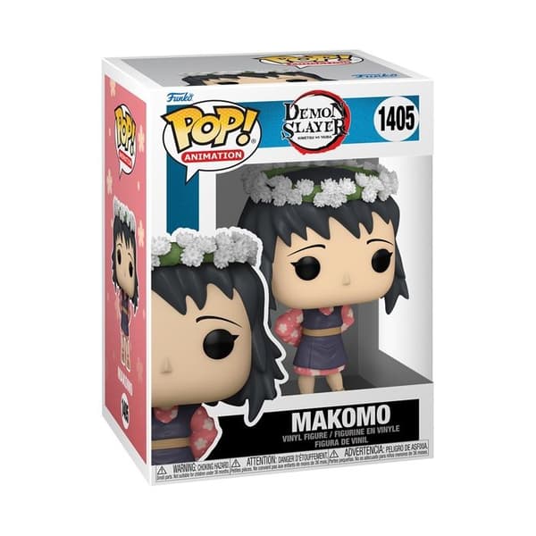 Figurine Funko Pop! - Funko - Makomo - Blomsterhatt - Grå - Kimetsu no Yaiba
