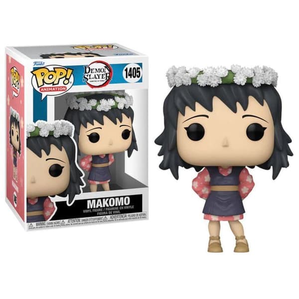 Figurine Funko Pop! - Funko - Makomo - Blomsterhatt - Grå - Kimetsu no Yaiba