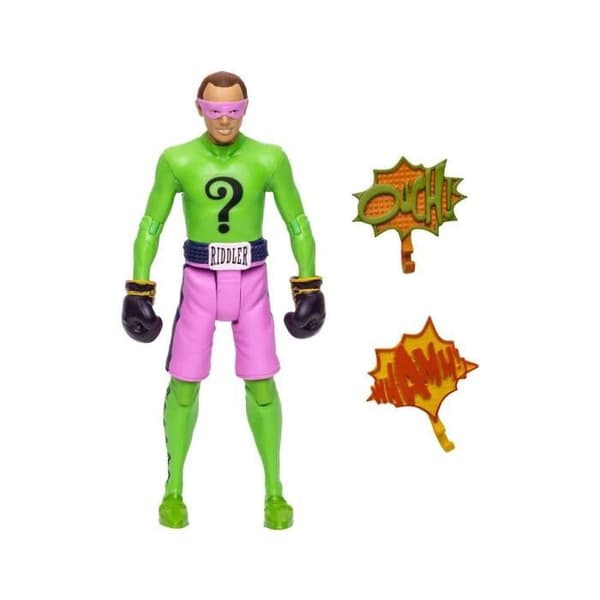 Batman 66 The Riddler in Boxing Gloves Figure - McFarlane Toys - DC Retro