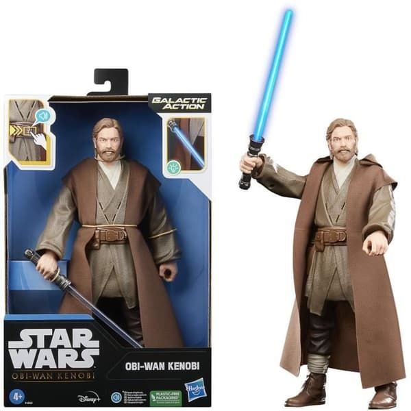Obi-Wan Kenobi Star Wars Galactic Action 30 cm elektronisk figur för barn från 4 år och uppåt