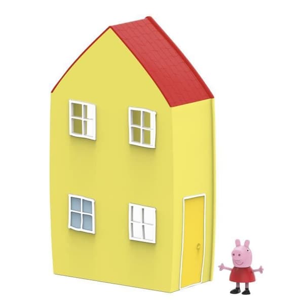 Peppa Pig Peppas familjehus, leksak för förskolebarn, inklusive figur och 6 tillbehör, från 3 år och uppåt