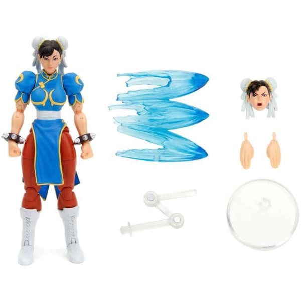 Street Fighter Chun-Li samlarfigur - JADA TOYS - rörlig leksak med tillbehör