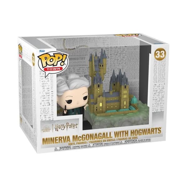 Funko Pop! Stad: Harry Potter and the Chamber of Secrets 20-årsjubileum - Minerva McGonagall med Hogwarts