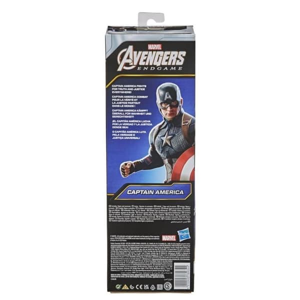 Captain America Titan Hero Series Avengers 30 cm figur för barn från 4 år och uppåt