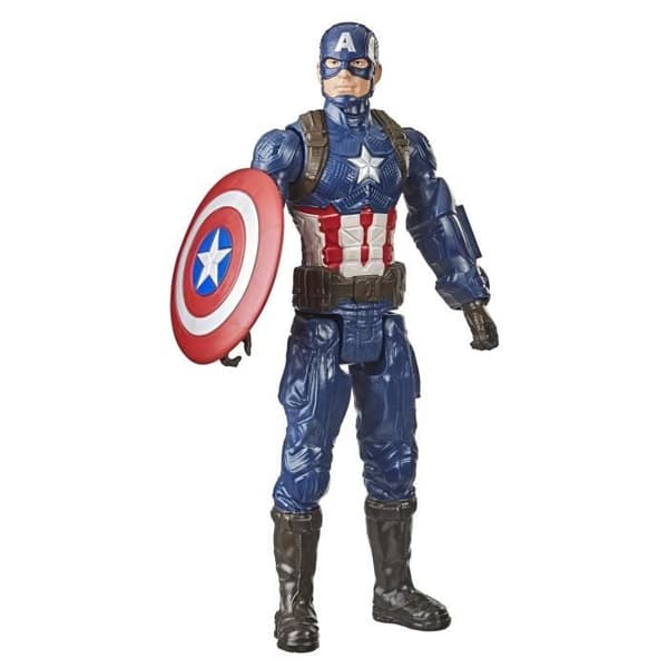 Captain America Titan Hero Series Avengers 30 cm figur för barn från 4 år och uppåt