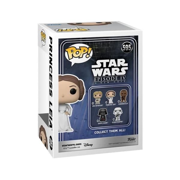 Figurine Funko POP! - Star Wars - Leia - 9 cm - Vuxen - Mixad
