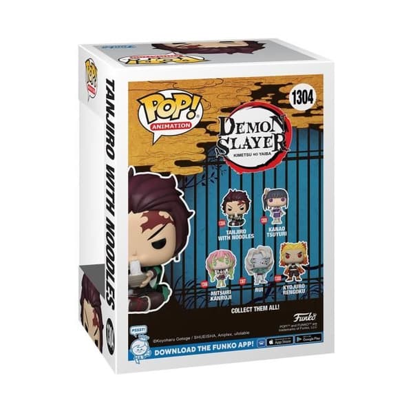 Figur - Funko - Tanjiro - Kimetsu no Yaiba - Pop! Vinyl - Med nudlar