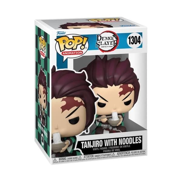 Figur - Funko - Tanjiro - Kimetsu no Yaiba - Pop! Vinyl - Med nudlar