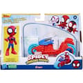 Miniatyrbild 1 av 2: Figur i Spidey med motorcykel - Disney Junior - 10 cm - Vit - Barn - Mixat