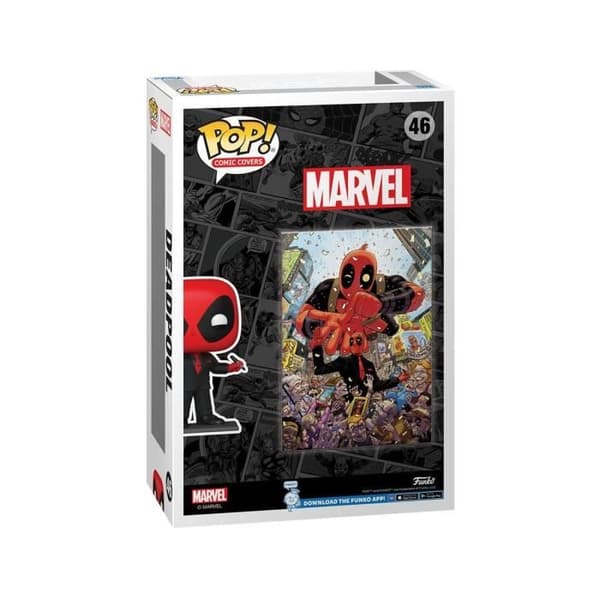 Funko - Marvel - POP! Comic Cover Deadpool (2025) 1 Deadpool i svart kostym 9 cm