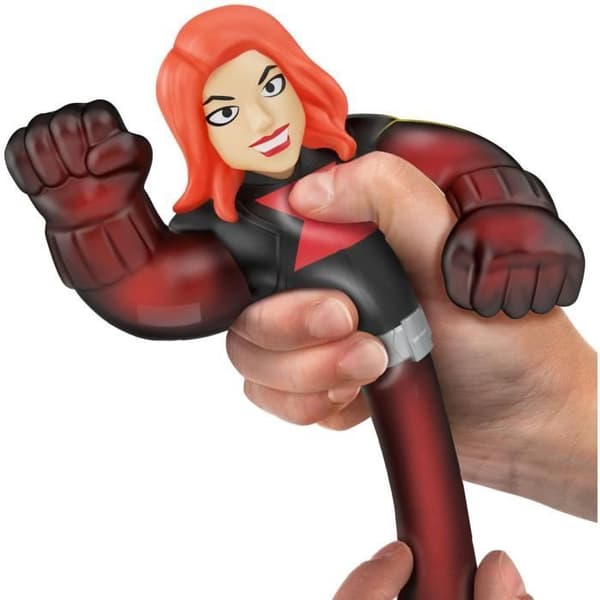 Black Widow Figur 11 cm - Älgleksaker - Goo Jit Zu Marvel - Stretchig och krossande