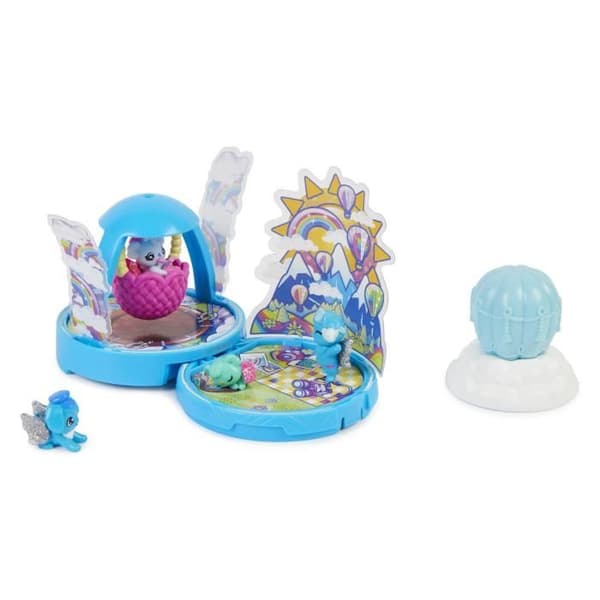 Hatchimals - PACK MED 4 SURPRISE FAMILJ 3 BARN + 1 BABY SÄSONG 2 - Blå och lila - Från 5 år