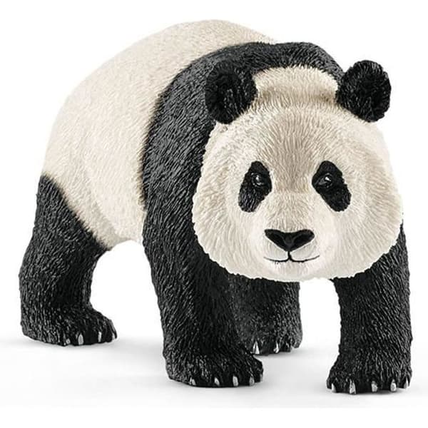 Schleich 14772 statyett - svart och vit jättepanda hane - miniatyrkaraktär för barn från 3 år och uppåt